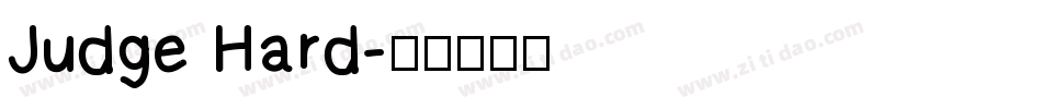 Judge Hard字体转换